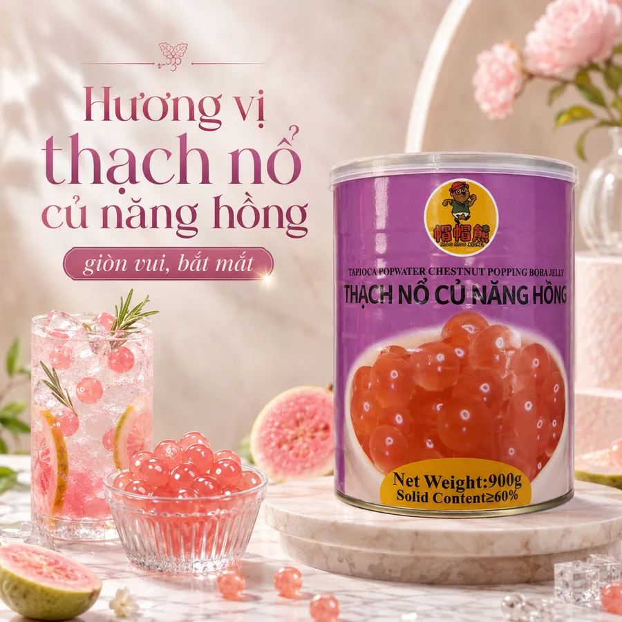 Hạt nổ củ năng ánh hồng Mao Mao